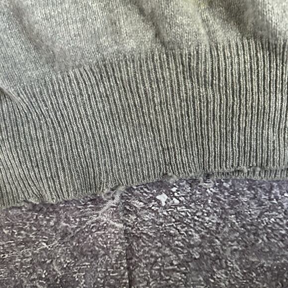 Men's Vintage 60's Forstmann 100% Cashmere Gray V Neck Pullover Sweater Sz 44 - Picture 4 of 5